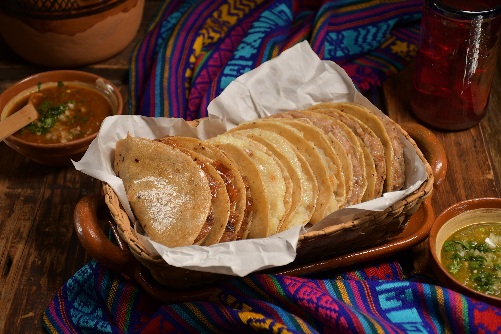 Tacos de canasta para eventos